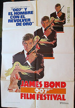 Roger Moore As James Bond 007 ( Film Festival) Rare Euro Movie Poster - £158.75 GBP