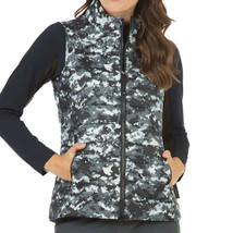 NWT Ladies IBKUL CAMO Black &amp; Gray Quilted Golf Vest - sizes M XL &amp; XXL - £56.35 GBP