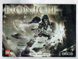 LEGO Bionicle TOA WHENUA 8603  instruction Booklet Manual ONLY - $4.85