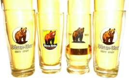 4 Baren Bier +1992 Schwenningen Villingen Deer Since 1797 German Beer Glasses - £19.83 GBP