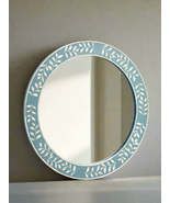 Bone inlay Round wall Mirror Frame - $8,406.88 MXN