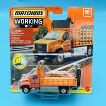 Matchbox Working Rigs GMC 3500 Attenuator Truck Orange 1:64 Scale - $12.91 CAD