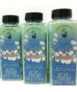 3 Fresh Aromatherapy Signature Bath &amp; Body Salts CLEAN COTTON Scented 17... - $29.69