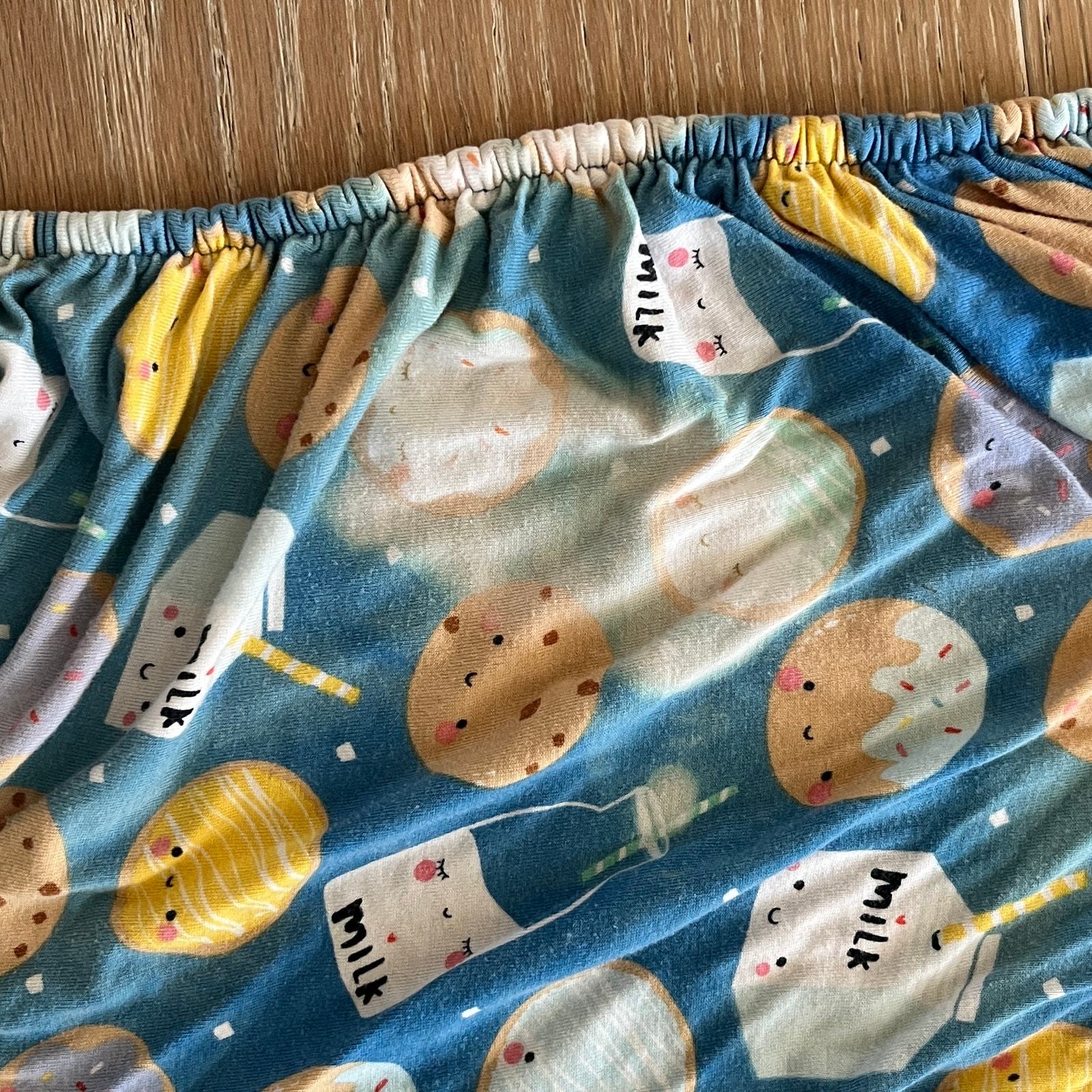 Little Sleepies Bamboo Milk and Cookies Crib Sheet Blue Item image 4
