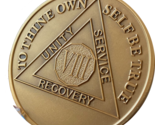 8 Year AA Medallion Premium Bronze Serenity Prayer Sobriety Chip - $5.99