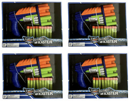 4 Pack Air Force Quick Fire Air Blaster Toy Soft Dart Gun with Darts Blue/Green - £26.26 GBP