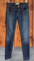 Madewell Jeans 8” Skinny Solid Blue Womens 25 Denim Medium Wash - $20.68