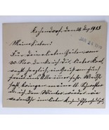 Antique German Christmas Holiday Correspondence Letter on Card 1915/1916 - $20.00