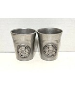 Set of 2 Wilton Armetale 6 oz. Pewter Shot Glasses RWP - $355.52 MXN