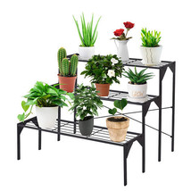 3 Tier Outdoor Metal Heavy Duty Modern for Multiple Plant Display Stand ... - $114.98