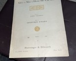 Give A Man A Horse He Can Ride Thomson/O&#39;Hara 1917 Sheet Music - £4.67 GBP