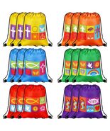 Kacctyen Christian Drawstring Bags 18 Pcs Polyester Multi-color Bulk Gift - $260.94 MXN