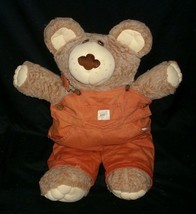 18" Big Vintage Furskins Teddy Bear Xavier Roberts Stuffed Animal Plush Toy - $28.50