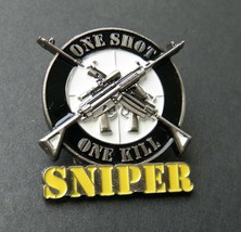 SPECIAL FORCES SNIPER ONE SHOT ONE KILL LAPEL HAT PIN BADGE 1.1 INCHES - £4.51 GBP