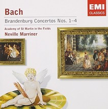 Bach: Brandenburg Concertos No. 1-4; Neville Marriner; Academy of St. Martin in  - $4.90