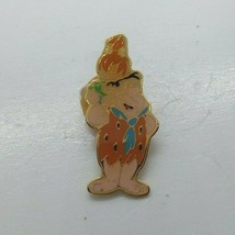 Vintage 1994 Hanna Barbera Flintstones Fred &amp; Pebbles 1&quot; Enamel Lapel Pin - £8.52 GBP