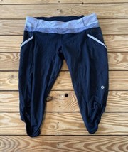 Lululemon Women’s Crop Athletic Leggings size 10 Black Ac - £20.85 GBP