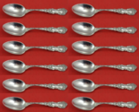Imperial Chrysanthemum by Gorham Sterling Silver Teaspoon Set 12pc 5 3/4&quot; - £371.37 GBP