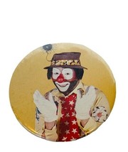 Badge A Minit Pinback Button Pin 1960s Circus Creepy Clown Carnival Bozo Emmett - £19.83 GBP