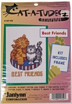 Cat A Tudes Stitch Kit Janlynn - $17.70