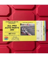 All Pro Auto Parts 300 Charlotte Motor Speedway Ticket Stub Vintage Octo... - €19,37 EUR