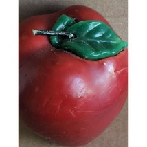 Large Vintage Red Apple Shaped Figural Candle Sun It Corp. Nice Décor Or... - $222.00 MXN