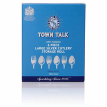 Town Talk Superior 6pc Silver Serving / Silverware Anti-Tarnish Storage Roll - $42.95