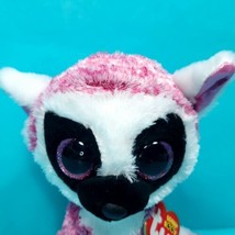 Ty Beanie Boos LeeAnn the Lemur Plush Stuffed Animal 6&quot; Glitter Eyes Pin... - £14.00 GBP