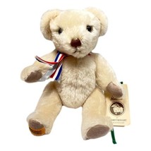 Merrythought Bear 11 inch Oliver Holmes White Mohair Vintage Numbered - $73.20