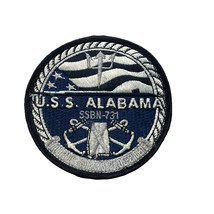 US Navy USS Alabama SSBN-731 Submarine Jacket Patch  3.5 in - $114.44 MXN