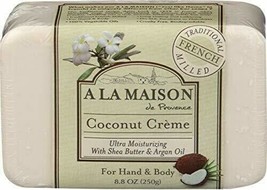 A La Maison Coconut Creme Soap, 8.8 Ounce - £7.92 GBP