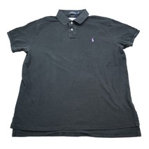 Ralph Lauren Shirt Mens XL Black Custom Fit Chest Button Short Sleeve Collared - £17.34 GBP