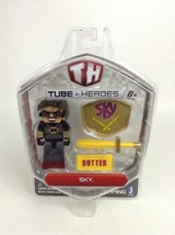 Tube Heroes 3&quot; Sky 10052 Action Figure with Accessories New Jazwares Sealed - $14.80