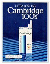 Cambridge 100&#39;s Cigarettes Philip Morris Vintage 1982 Print Magazine Tobacco Ad - £7.60 GBP