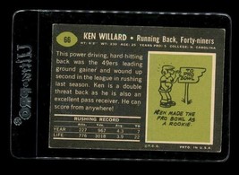 Vintage Football Card 1969 Topps Football Ken Willard San Francisco 49ers #66 - £3.95 GBP