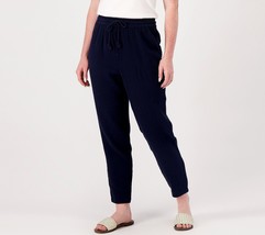 AnyBody Solid Gauze Jogger Navy, X-Large  #A498725 - £22.56 GBP
