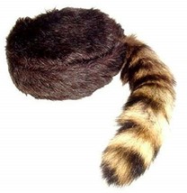 Davy Crockett / Daniel Boon Coon Skin Hat With Real Coon Tail Multi Sizes - $14.99