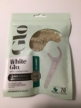 Glo White Glo Dental Flossers Biodegradable Handle 70 Count Eco-Friendly - £7.90 GBP