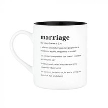 Defined Stoneware Mug 590mL - Marriage - £28.50 GBP