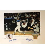 Hank Aaron &amp; Al Downing Signed Autographed 16x20 Record HR Print #1183/2500 - $299.99