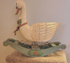 Midwest Cannon Falls Goose Rocker Planter Hand Crafted Vintage Bird #2 - £109.84 GBP