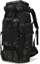 70L Waterproof Backpack Molle Rucksack Traveling Bag Daypack Camping Hiking Pack - £53.87 GBP+