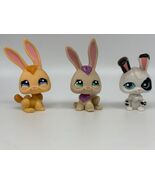 Littlest Pet Shop Lot of 3 BUNNY RABBITS- PP04 1441 2208  LPS - $17.52