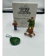 Department 56 Heritage Village Collection Wood Cutter &amp; Son in box - £11.79 GBP