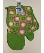 LOT of 3 Kitchen Pot Holders Oven Mitt Mitten Citrus Kiwi Watermelon Fru... - $9.87