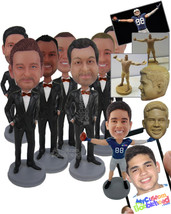 Personalized Bobblehead Groomsmen, Bestmen &amp; Bridal Party - Wedding &amp; Couples Gr - £73.18 GBP