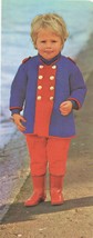 Boy Girl Xmas Drummer Boy Soldier Toy Teddy Bear Coat Sweater Knit Pattern 2-10 - $8.99