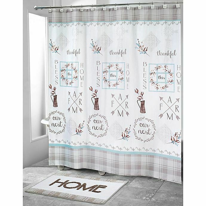 Primary image for Avanti Our Nest and Savona 72" x 72" Shower Curtain in Multi Color & Blue
