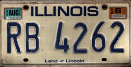 Vintage 1985-86 Illinois License Plate - Crafting Birthday MANCAVE Nosta... - $28.79
