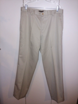 DOCKERS D2 MEN&#39;S TAN 100% COTTON KHAKI PANTS-36x34-BARELY WORN-GREAT - $11.29